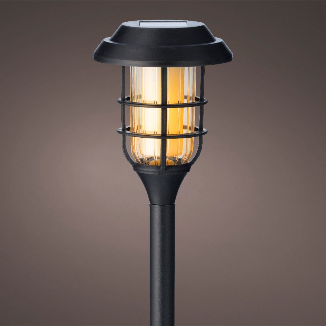 Solar Torch Stake – Black – 12.4″